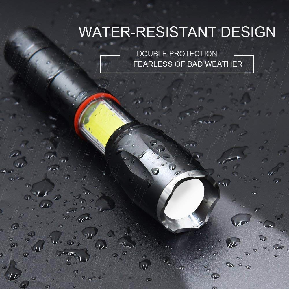 LED 8000 Lumens Handheld Tactical Flashlight Magnetic 5 Modes – Tactical