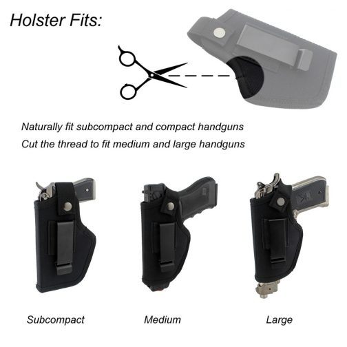 IWB OWB Concealed Carry Holster Fits Subcompact to Large Handguns - Image 2