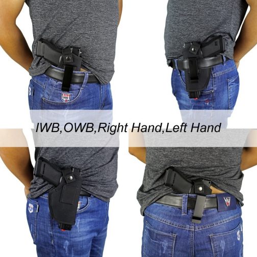 IWB OWB Concealed Carry Holster Fits Subcompact to Large Handguns - Image 5